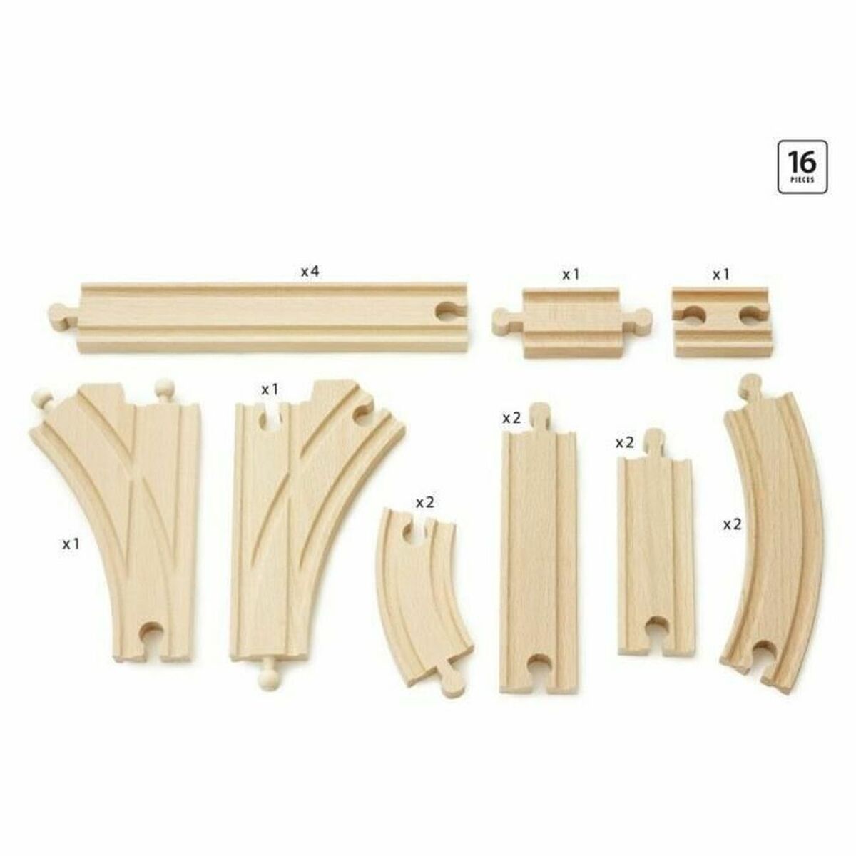 Togspor Brio Intermediate Evolution Set Træ 16 Dele